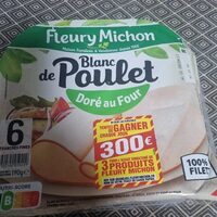 Blanc de poulet doré au four