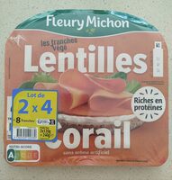 Tranches végé Lentilles Corail