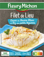 Filet de Lieu Sauce au Beurre Blanc et Riz aux petits légumes