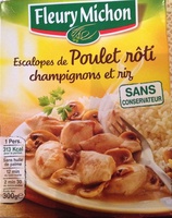 Escalopes de poulet rôti