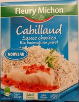 Cabillaud Sauce chorizo Riz au pavot