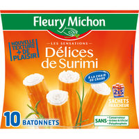Délices de surimi à la chair de crabe - 10 bâtonnets