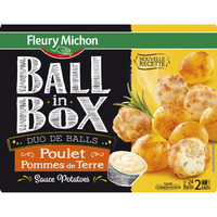 Ball in box poulet & pommes de terre sauce potatoes