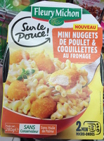Sur le pouce! Mini nuggets de poulet & coquillettes au fromage