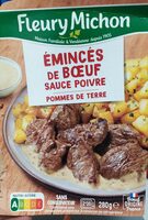 Emincés de boeuf sauce poivre & pommes de terre