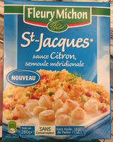 St-Jacques sauce Citron, semoule méridionale