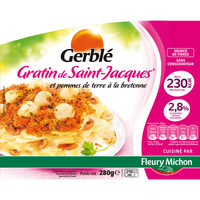 Gratin de Saint-Jacques* et pommes de terre à la bretonne