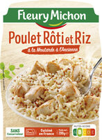 Poulet Rôti et Riz à la Moutarde à l'Ancienne