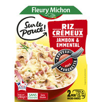 Riz crémeux jambon emmental