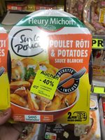 Poulet roti & patatoes sauce blanche
