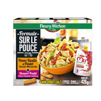Formule Sur Le Pouce - Penne basilic et poulet tomate mozzarella + pause fruits + biscuit salé