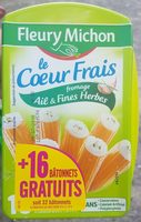 Le coeur frais fromage ail &fines herbes