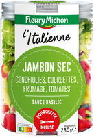 SALAD JAR - L'Italienne - Jambon sec, conchiglies, courgettes, fromage, tomates, sauce basilic