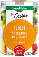 SALAD JAR - La Caesar - Poulet, pâtes radiatori, oeufs, tomates, sauce Caesar