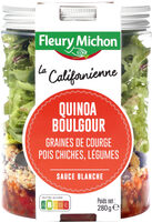 SALAD JAR - La Californienne - Boulgour quinoa, graines de courge, pois chiches, légumes, sauce blanche