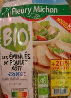 Les émincés de poulet roti -25% de sel