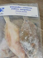 Limande entière vidées surgelees