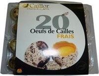 Oeufs de cailles frais x 20, 200 gr