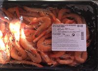 Crevettes entieres cuites refrigerees