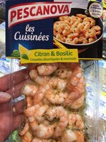 Crevettes marinées au citron & basilic