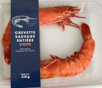 Crevette sauvage entiere cuite