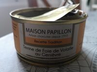Terrine De Foie De Volaille Au Genièvre Maison Papillon