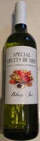 Vin blanc sec spécial fruits de mer