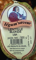 Lentille blonde