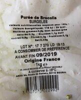 Puree de brocolis