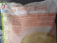 Purée de pomme de terre cuisinée