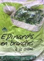 Epinards en branches à la crème