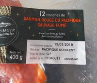 Saumon fumé rouge du Pacifique