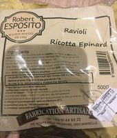 Ravioli ricotta epinard