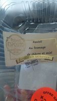 Raviolis au fromage de chèvre et miel