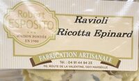 Ravioli ricotta epinard