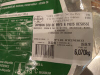 Jambon cru de pays désossé