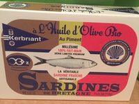 Sardines a l'huile d'olive bio au piment