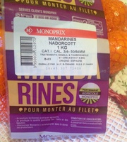 Mandarines Nadorcott