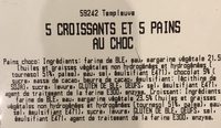 5 croissants et 5 pains au chocolat