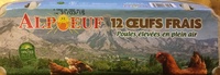 Oeufs frais, poules élevées en plein air