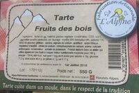 Tarte fruits des bois