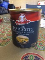 Haricots blancs cuisines a la graisse de canard