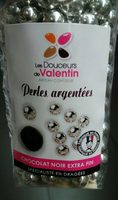 Perles Chocolat Argentées