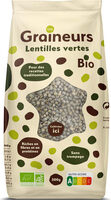 Lentilles vertes biologiques