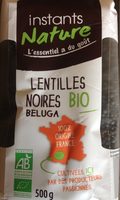 Lentilles noires beluga