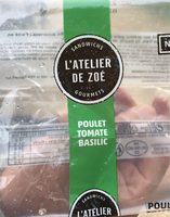 Sandwich poulet tomate basilic