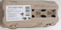 10 oeufs frais