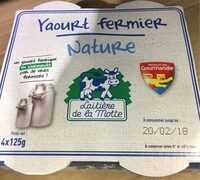 Yaourt fermier nature