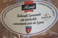 Taboulé Lyonnais au véritable saucisson cuit de Lyon