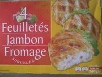 4 Feuilletés Jambon Fromage, Surgelés